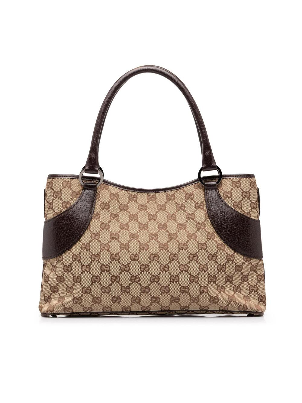 Gucci Gg Canvas Tote Pre-Loved Beige #362463G54B